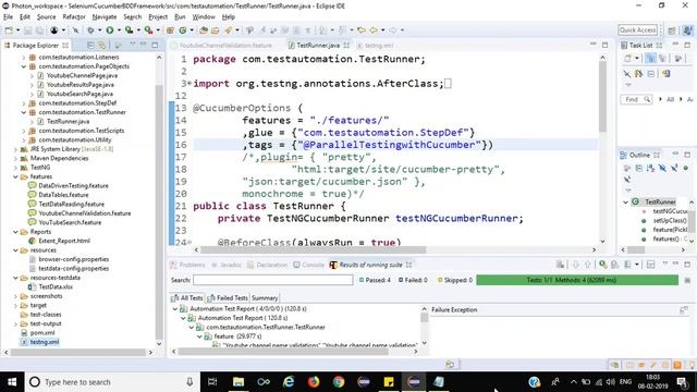 Cucumber Framework Selenium Tutorial-11 Parallel Cucumber Scenarios Execution