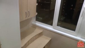 П-47 совмещение лоджии с кухней под рабочий кабинет