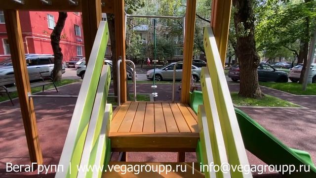 Детский городок "Муром", (паттерн Papercut), от производственной компании ВегаГрупп.