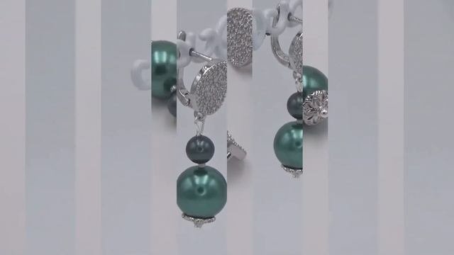 Серьги, жемчуг Майорка