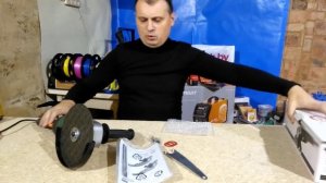 Распаковка — Угловая шлифовальная машина Калибр МШУ-180/1400