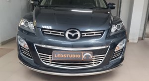Mazda CX7 усовершенствование света фар. Замена ксенон на Bi led.