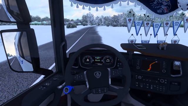 [#ЕТS2]#TruckersMP ИЗ ЛУГИ ДО СПБ РЕЙС ЕДУ НА #SCANIAR 🚦🚛❄️❄️ смотреть онлайн