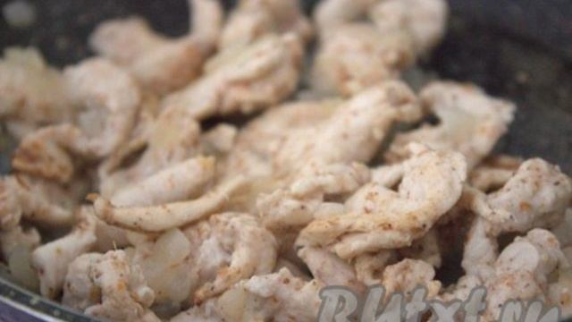 Рецепт пиццы Жульен с курицей и грибами