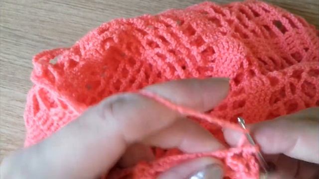 ВЯЖЕМ КРЮЧКОМ ПЛАТЬЕ НА ДЕВОЧКУ 5-7 ЛЕТ.ЧАСТЬ 4.