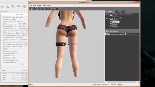 Bodyslide 2 Outfit Studio Tutorial vanilla(cbbe,unp)armor convert to CBBE HDT(MO) смотреть онлайн