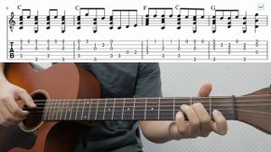 Jingle Bell - Easy Fingerstyle Guitar Playthrough Tutorial Lesson With Tab
