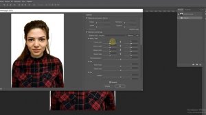 Уменьшить нос, глаза, щеки - Фотошоп