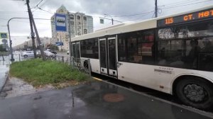 Автобус следует по маршруту 115