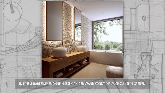 Badezimmer ohne Fliesen - Ideen für fliesenfreie Wandgestaltung