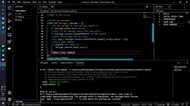 Can GitHub CoPilot make a Discord bot for my Discord server?