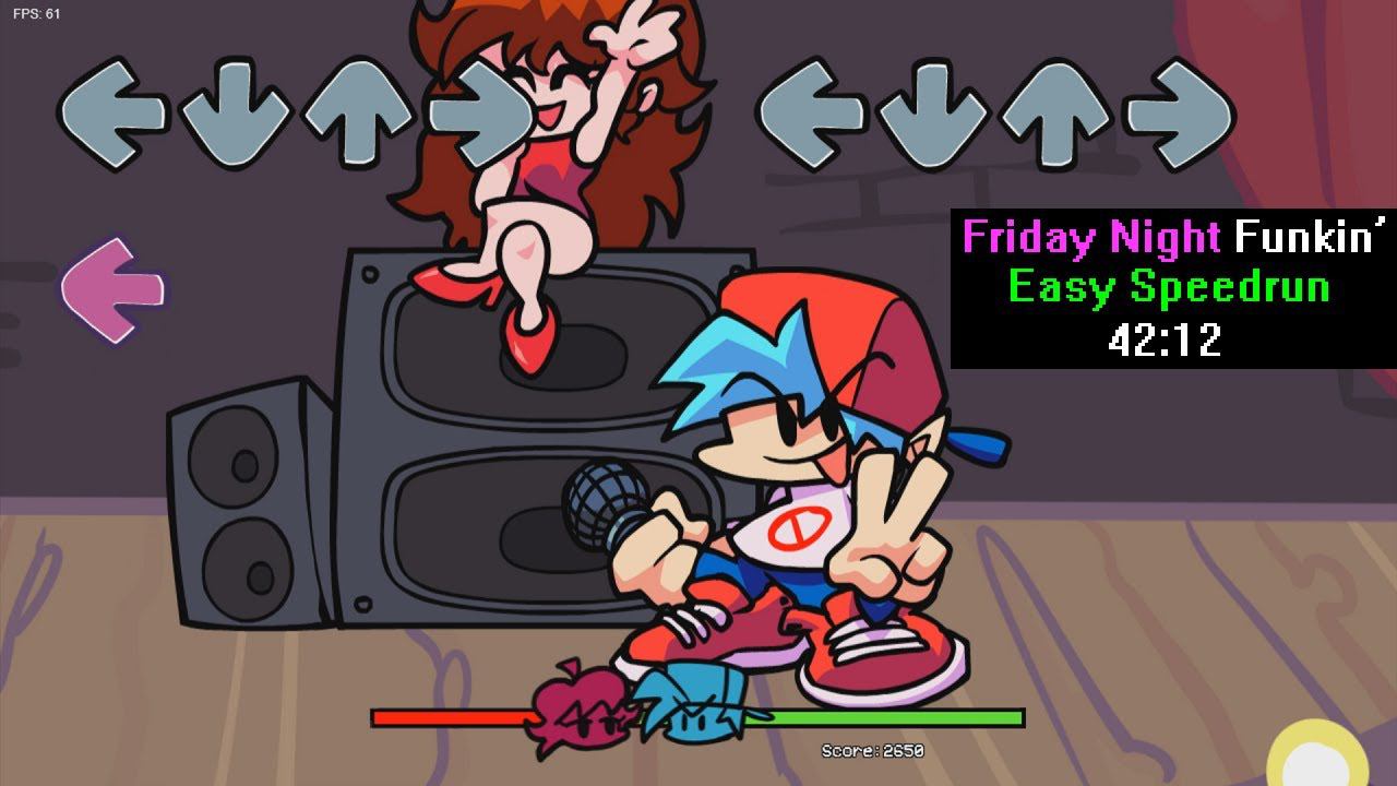 [Спидран] Friday Night Funkin’ Easy Speedrun 42:12 смотреть онлайн