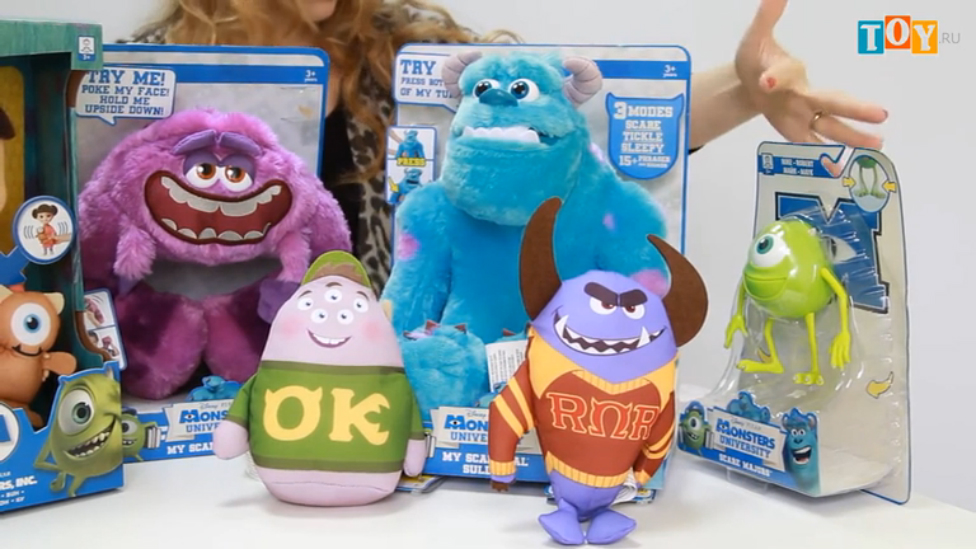 Игрушки Университет Монстров (Monsters U) Монстр в виде шарика на машине смотреть онлайн