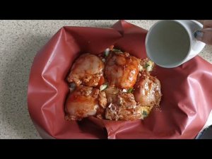 Запекание риса с курицей в духовке на силиконовом коврике