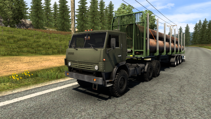 Одноглазый КамАЗ -4410 для Euro Truck Simulator 2 v 1.43 смотреть онлайн
