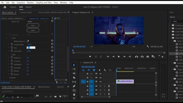 Learn How To Create Cyberpunk Style Color Grading in Premiere Pro | 1-minute Tutorial