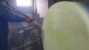 Утепление пластиковой емкости под хранение воды для нефтяников г.Новокуйбышевск.