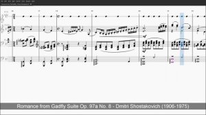 Romance from The Gadfly - Shostakovich - Level 1 Metronome + Violin Solo