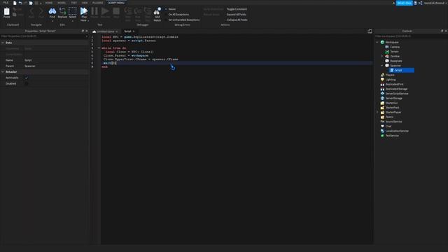 สอนสร้าง Zombie Spawner - Roblox Studio смотреть онлайн