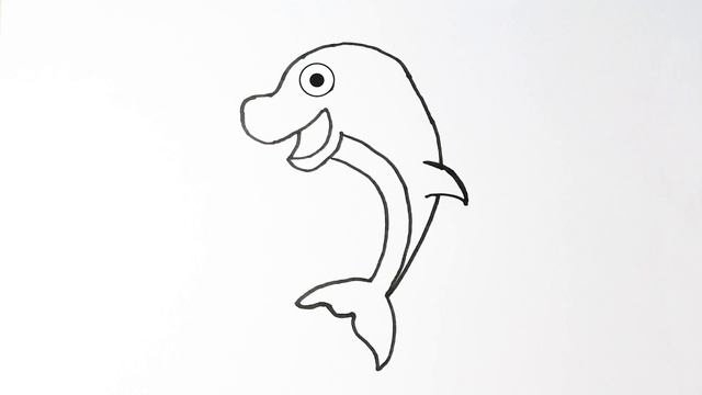 How to Draw a Cute Dolphin,Drawing Animal смотреть онлайн