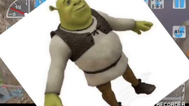 Наглый Шрек вставил много песен и не даёт показать что было дальше:-