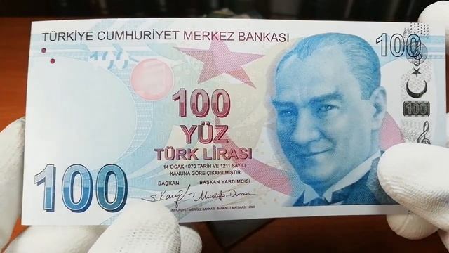 Банкноты. Турецкая лира. Номиналы в 50 и 100 лир. Подарок. Интересные факты из истории лиры. смотреть онлайн