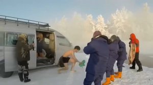 Японский турист в Якутии в -60°C