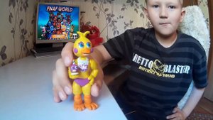 Той Чика из пластилина Фнаф Ворлд Аниматроники из пластилина Toy Chica from clay FNAF World