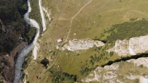 Чегемское ущелье с высоты птичьего полета/A bird's eye view of the Chegem gorge. Autel evo 2 pro.