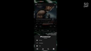 Poweramp music player best visualization settings.