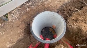 Монтаж септика Евролос Про 5 и Про 8 дренаж участка,ливневка,водопровод и траншея под электрокабель
