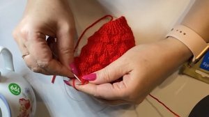 Грелка на чайник, узор "пузырики" по МК Эльвиры Вафиной