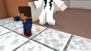 Monster School : Baby Herobrine is Superman - Minecraft Animation