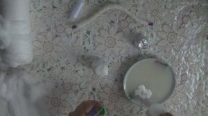 Игрушки из ваты своими руками. Коромысло с ведёрками.