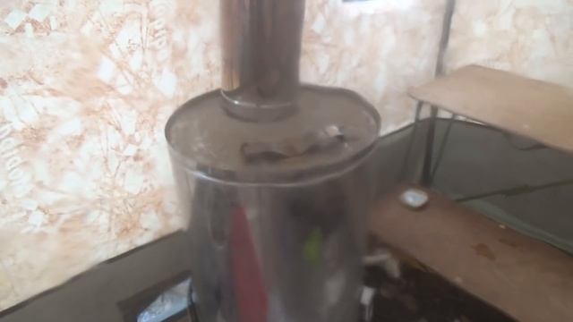 Тестирование печи Парма зимой в палатке Мобиба МБ-104 смотреть онлайн