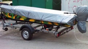 Тент на лодку Казанка  М    "щука" заказ 89282264591 наш сайт tentnalodku.ru #boatcover