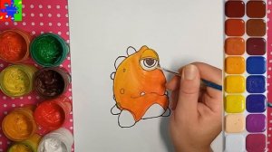 Морики Дорики (Морские приключения) рисуем Мимзу из мультика. Раскраска для детей