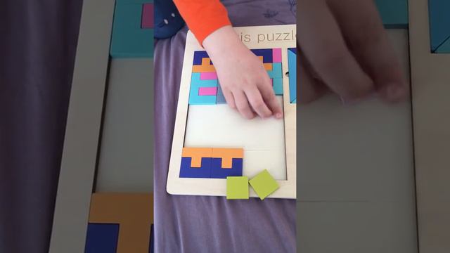 Tetris puzzle toy wooden puzzle with Alex смотреть онлайн