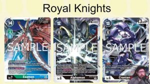 Digimon Card Game: BT13 Royal Knights!! Guide and Deck List!