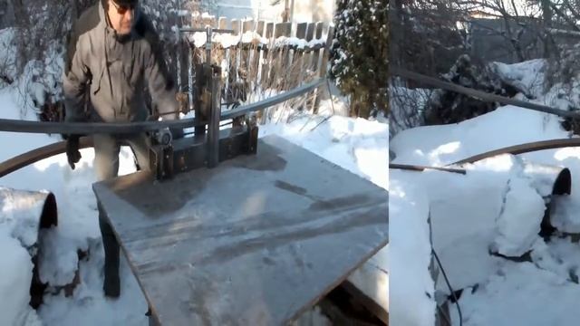 ТБПТ 09, гибка трубы 50х25х2 смотреть онлайн