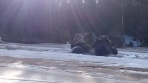 Болотоход Хищник 19011 река,лед.