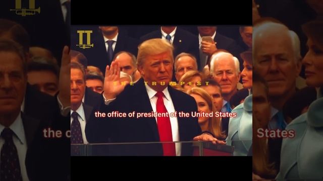 Donald Trump Newly Elected Takes The Oath Of Office During An Inauguration #trump #shorts #savage