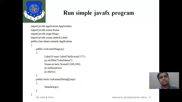 Lec 19 Java FX introduction