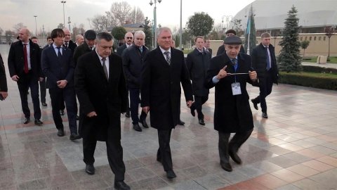 Спикер Госдумы Вячеслав Володин прибыл с визитом в Ташкент