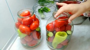 АССОРТИ НА ЗИМУ. МАРИНОВАННЫЙ ПОМИДОРЫ С ОГУРЦАМИ. КИШГА БОДРИНГ ПОМИДОР ТУЗЛАШ.