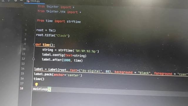 Python Competition | Python | AI & Machine Learning Projects | Digital clock