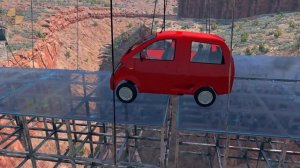 Cars vs Glass Bridge ? BeamNG.Drive