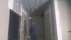 покраска потолка краской DUFA (обьект пекарня)
