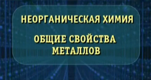 Неорганическая химия. Общие свойства металлов. Опыты по химии