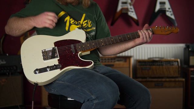 SOLD - Fender Telecaster 61 Relic Aged Olympic White - #CZ530994 смотреть онлайн